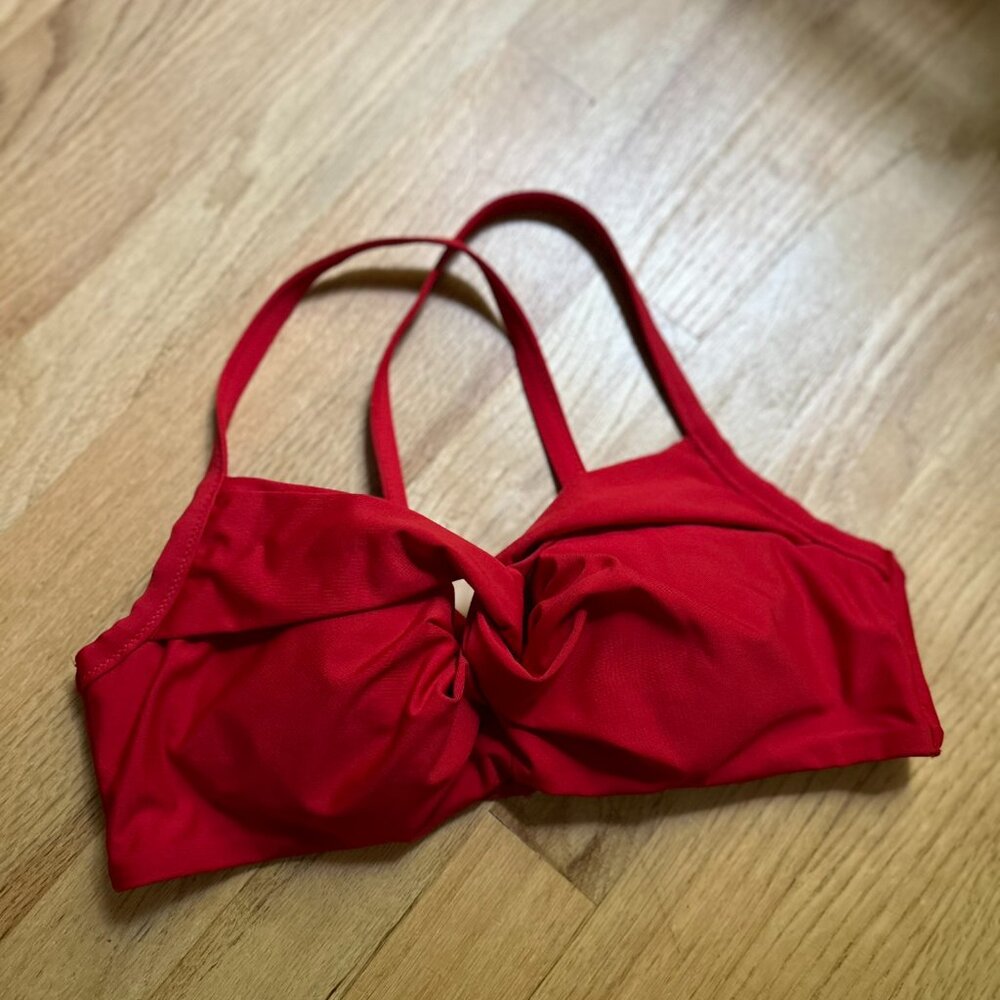 Athleta Red Bikini Top - 34B/C